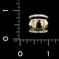 Fope 18K Two-tone Gold Estate Diamond Ring -Luxe Rings Shop ESRI00883C