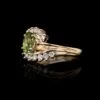 14K Yellow Gold Estate Peridot And Diamond Ring -Luxe Rings Shop ESRI00899A