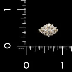 14K Yellow Gold Estate Diamond Cluster Ring -Luxe Rings Shop ESRI00902C