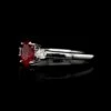 14K White Gold Estate Ruby And Diamond Ring -Luxe Rings Shop ESRI00914A