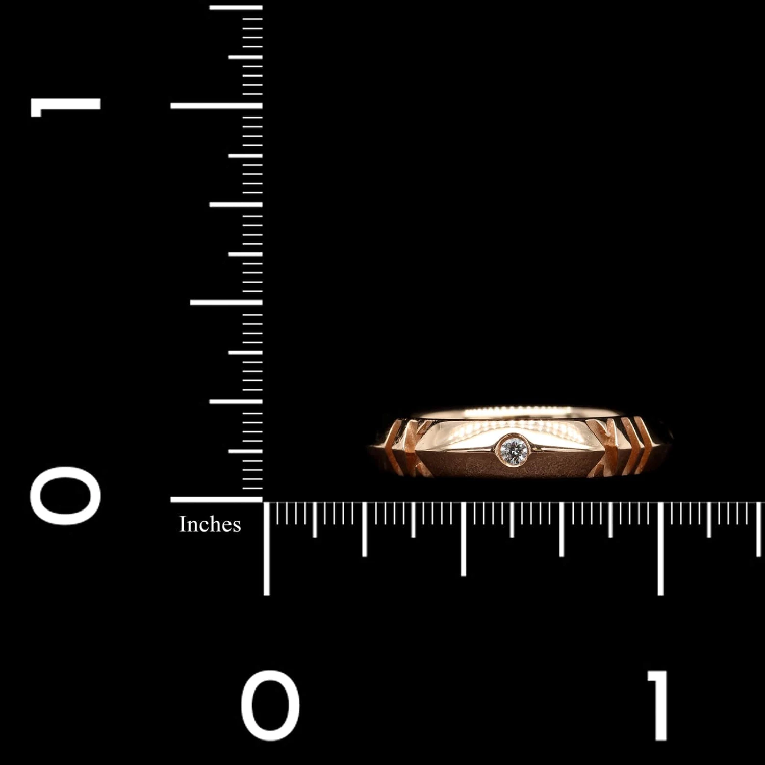 Tiffany & Co. 18K Rose Gold Estate Diamond 'Atlas X Closed Narrow Ring' 6 Tiffany & Co. 18K Rose Gold Estate Diamond 'Atlas X Closed Narrow Ring' - Image 4