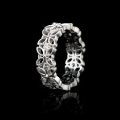 Jack Kelege 18K White Gold Estate Diamond Eternity Band -Luxe Rings Shop ESRW1272C