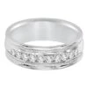 14K White Gold Channel Set Diamond Band -Luxe Rings Shop GDB0588