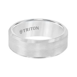 Tungsten Band With Satin Finish Center Polished Edges