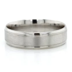 Platinum Polished Satin Band
