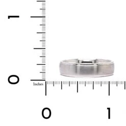 Satin Finish Center With High Polished Edge Band -Luxe Rings Shop GFB03774C