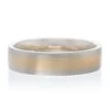 14K Two-Tone Gold 6mm Satin Finish Band -Luxe Rings Shop GFB03776edit