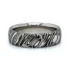 Damascus Stainless Steel Band -Luxe Rings Shop GFB04084A