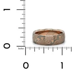 14K Rose And White Gold Palladium With Silver Band -Luxe Rings Shop GFB04086C