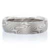 Palladium And Silver Layer 6mm Band With Slightly Rounded Profile -Luxe Rings Shop GFB04087 1