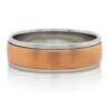 18K White And Rose Gold Band -Luxe Rings Shop GFB04197