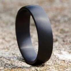 Tantalum Domed Band With Satin Finish -Luxe Rings Shop GFB04271