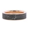 18K Rose Gold Shotgun Barrel Wedding Band -Luxe Rings Shop GFB04345