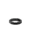 Faceted Band Ring In Black Titanium -Luxe Rings Shop GFB04353