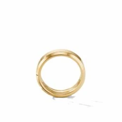 Beveled Band Ring In 18K Yellow Gold, 6mm 6 Beveled Band Ring In 18K Yellow Gold, 6mm -Luxe Rings Shop GFB04357A 870c8e41 9456 463a 963d 862b5dc2ba1a