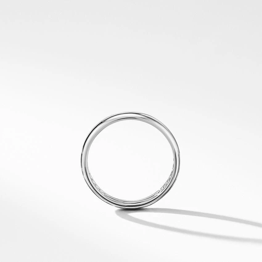 DY Classic Band Ring In 18K White Gold 4 DY Classic Band Ring In 18K White Gold - Image 2