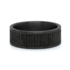 Tantalum Band Wood Split Wedding Ring