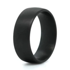 Tantalum Domed Satin Finish Wedding Ring -Luxe Rings Shop GFB04516B