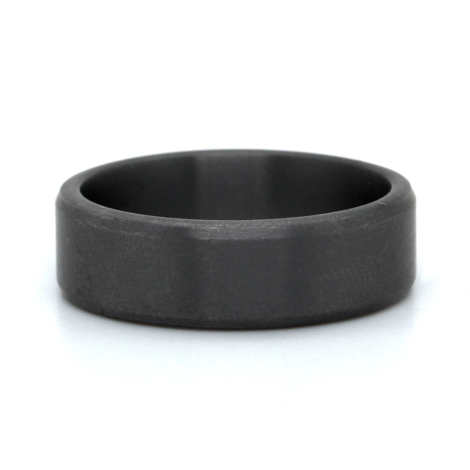 Tantalum Satin Finish Beveled Edge Wedding Ring 3 Tantalum Satin Finish Beveled Edge Wedding Ring