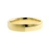 18K Yellow Gold Half High Polished And Half Satin Finish Band -Luxe Rings Shop GFB04583
