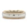 14K Two-Tone Polished With Milgrain Band -Luxe Rings Shop GFB04619