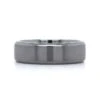 Grey Tantalum Band With Brushed Center -Luxe Rings Shop GFB04646