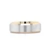 14K Two-Tone Satin Center Band -Luxe Rings Shop GFB04656A 799b7fac 0c2e 4be8 97aa dddf01c9e8fa
