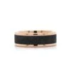 14K Rose Gold Carbon Fiber Center Band -Luxe Rings Shop GFB04663A 9a01744e eff4 4b97 b740 6fd17af6a56c