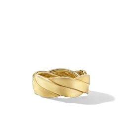 DY Helios Band Ring In 18K Yellow Gold