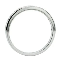 18K White Gold Channel Set Milgrain Diamond Band 9 18K White Gold Channel Set Milgrain Diamond Band -Luxe Rings Shop LCDBS0151C