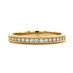 18K Yellow Gold Channel Set Milgrain Diamond Band 11 18K Yellow Gold Channel Set Milgrain Diamond Band -Luxe Rings Shop LCDBS0152A 1146aa39 c46d 4900 88ce 6a248e746286