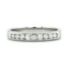 18K White Gold Channel Set 9 Stone Diamond Band 1 18K White Gold Channel Set 9 Stone Diamond Band -Luxe Rings Shop LCDBS0155A