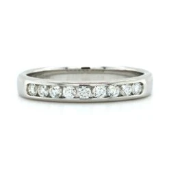 18K White Gold Channel Set 9 Stone Diamond Band -Luxe Rings Shop LCDBS0155A 475a5bb0 0d1c 4917 8ef7 115a84a71644