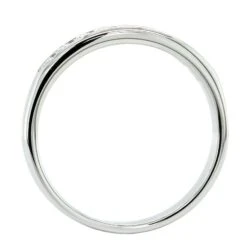 18K White Gold Channel Set 9 Stone Diamond Band -Luxe Rings Shop LCDBS0155C