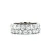 18K White Gold 2 Row Diamond Band -Luxe Rings Shop LDB2065A c86734fd 7227 4268 aea1 070074f62f7e