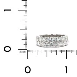 18K White Gold 2 Row Diamond Band -Luxe Rings Shop LDB2065C 92bc46af af88 469b 83f0 fc3c08eaf1db