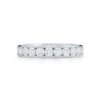 18K White Gold Diamond Channel Set Wedding Ring -Luxe Rings Shop LDB3203