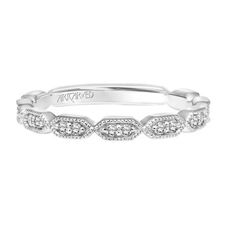 18K White Gold Diamond Band 3 18K White Gold Diamond Band
