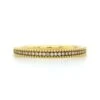 18K Yellow Gold Round Beaded Edge Wedding Band -Luxe Rings Shop LDB3886A