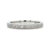 18K White Gold Vintage Inspired Milgrain Wedding Band 2 18K White Gold Vintage Inspired Milgrain Wedding Band -Luxe Rings Shop LDB3888A