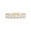18K Yellow Gold Channel Set Diamond Wedding Ring -Luxe Rings Shop LDB4036