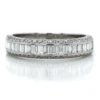 14K White Gold Baguette Diamond Band