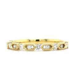 18K Yellow Gold Diamond Band