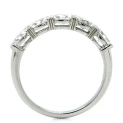 Etho Maria Platinum Oval Diamond X Prong Band -Luxe Rings Shop LDB4398C