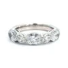 Platinum Shared Prong Alternating Round And Oval Diamond Band 1 Platinum Shared Prong Alternating Round And Oval Diamond Band -Luxe Rings Shop LDB4500A