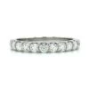 18K White Gold 11 Stone Diamond Band -Luxe Rings Shop LDBS0158A