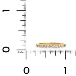 18K Yellow Gold Diamond New Aire Silk Prong Band -Luxe Rings Shop LDBS0217D fea5b76f 4f9c 43c3 9170 5307f56091bd