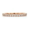 18K Rose Gold Shared Prong Diamond Band