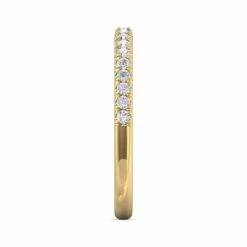 18K Yellow Gold Prong Set Round Diamond Band -Luxe Rings Shop LDBS0232D b0167aa6 8467 4ac9 923c edd2be332783