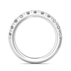 Platinum Prong Set Round Diamond Band -Luxe Rings Shop LDBS0234C b50d4ff0 9e3d 4f0a bad8 55042f874ffc
